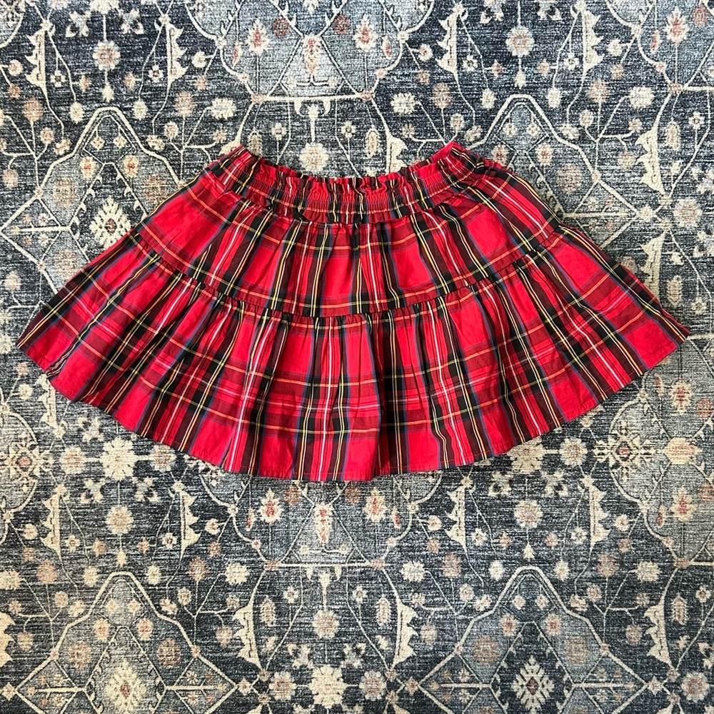J. Crew Crewcuts Holiday Plaid Skirt - Size 2/3
